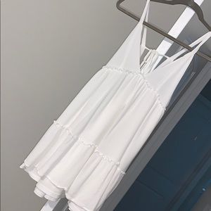 White, flowy dress